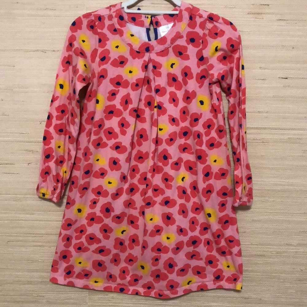 Hannah Andersson Girls' Floral Long Sleeve Cotton Dress size 140/10